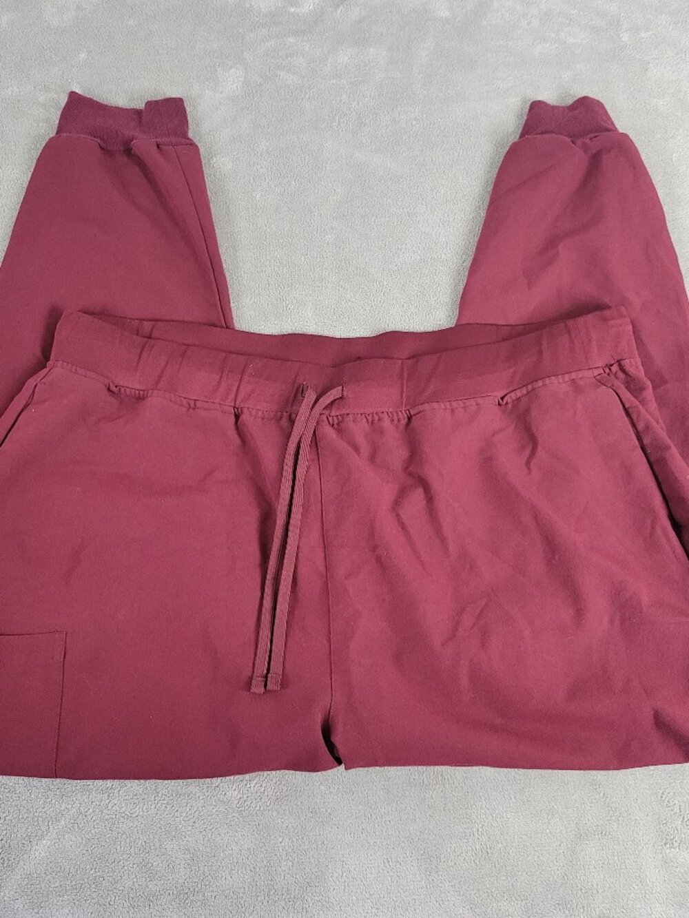 Mandala Womens Jogger Pants 2XL Plus Burgundy Polyester Stretch‎ BUR8E